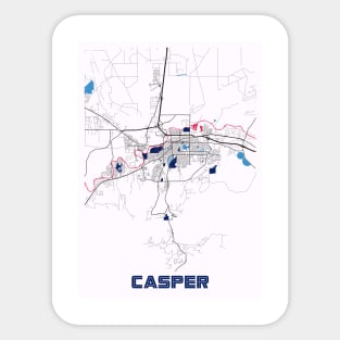 Casper - United States MilkTea City Map Sticker